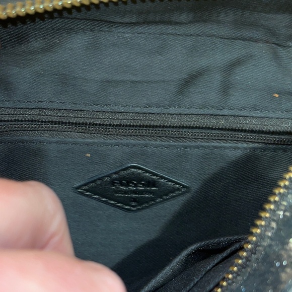 Fossil Gunmetal Glitter Crossbody Bag - Picture 2 of 8